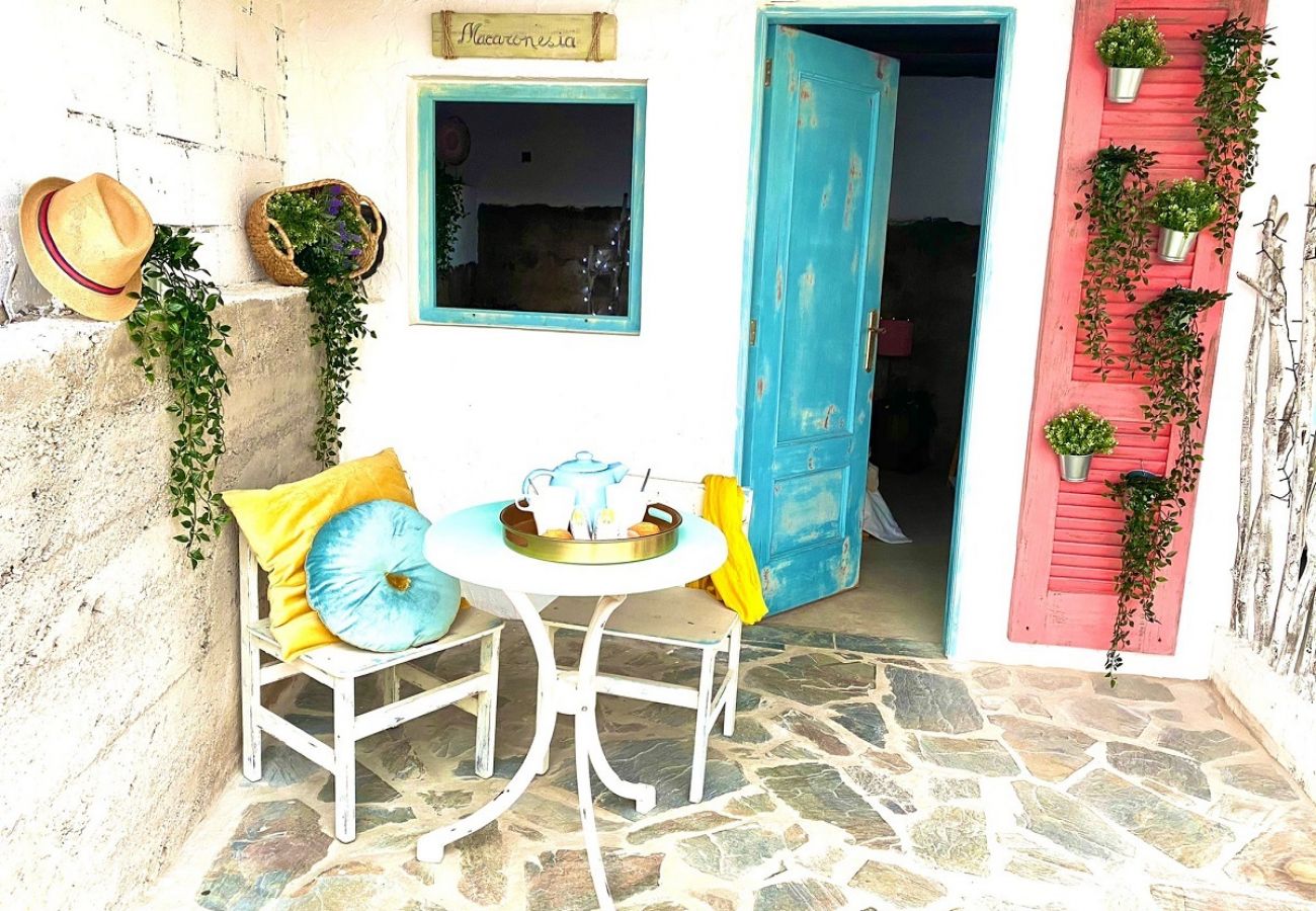 Terraza exterior casita Macaronesia Terraza exterior casita Macaronesia